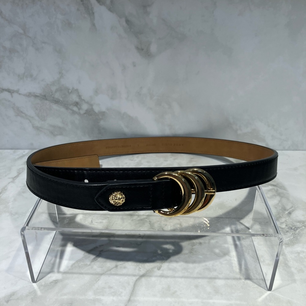 Anne Klein Black and Gold Belt Timeless Accessory - Picture 4 of 7